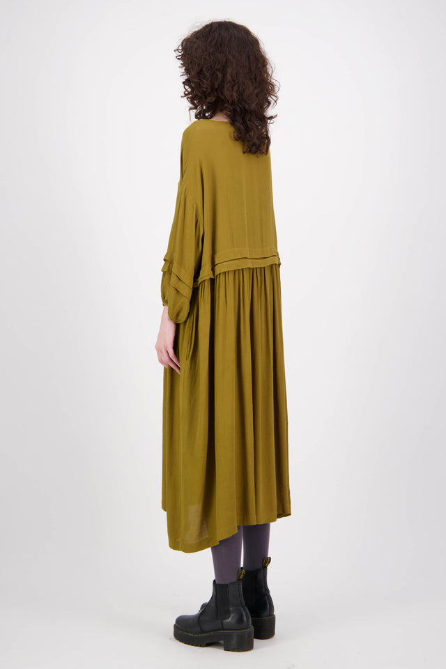 Harlequin Dress (Olive)