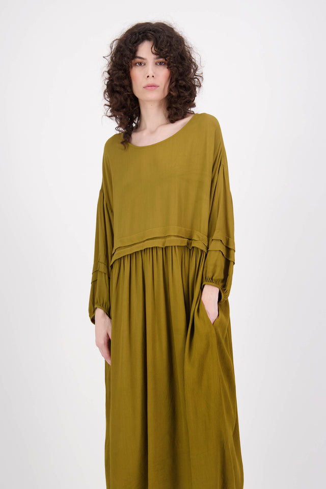 Harlequin Dress (Olive)