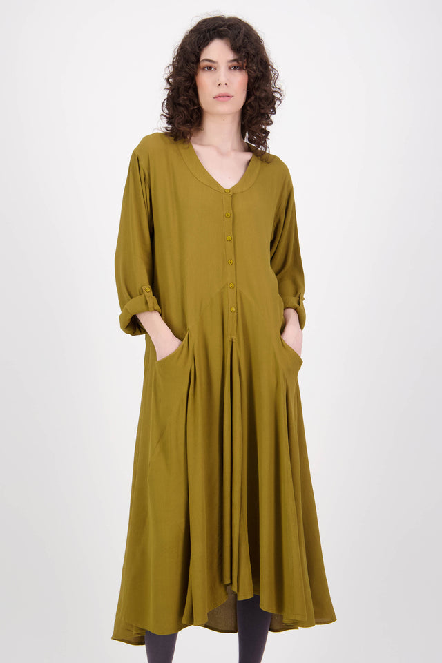 Iris Dress (Olive)