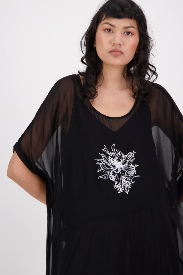 Loyalty Top (Chrysanthemum) Black