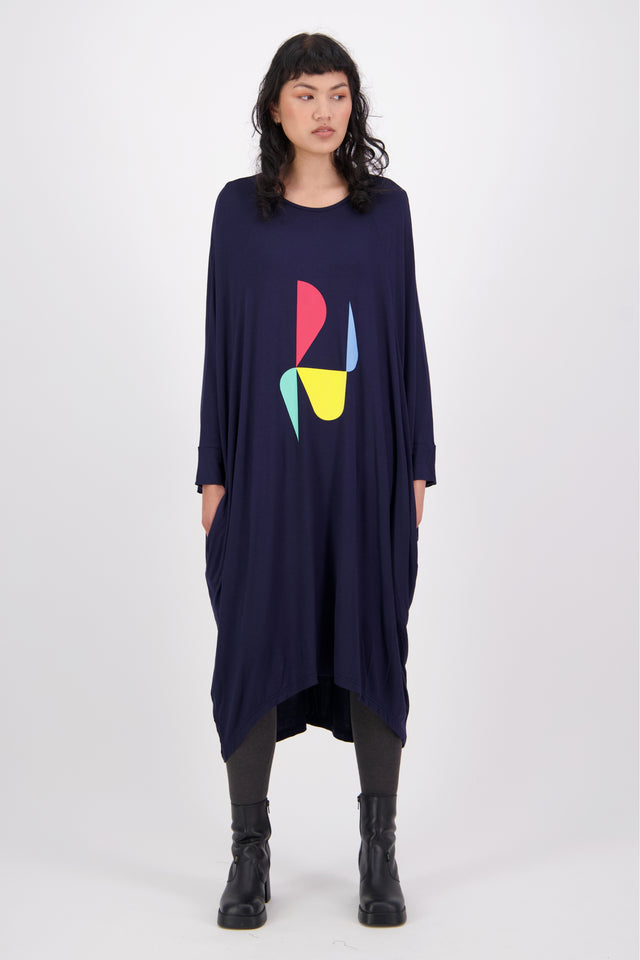 Retro navy dress hotsell