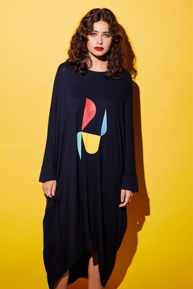 Whimsy Dress (Retro) Black