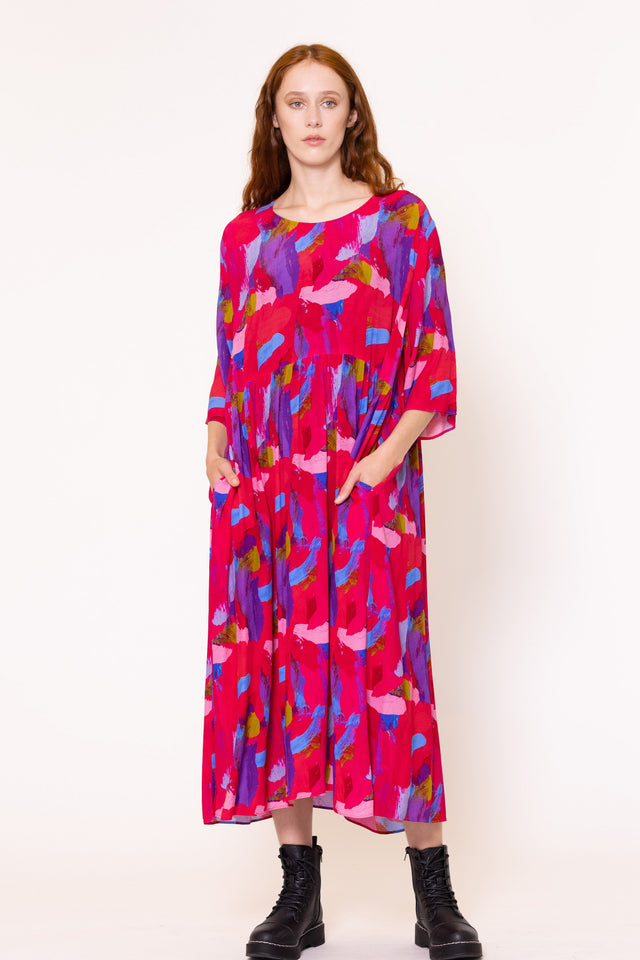 Aman Dress (Falling Print)