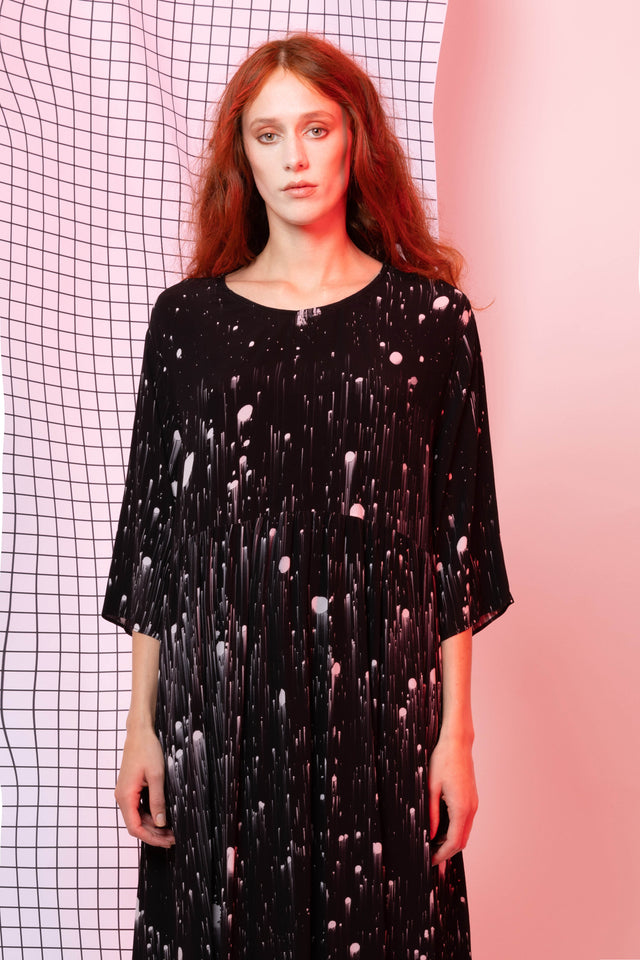 Aman Dress (Falling Print)
