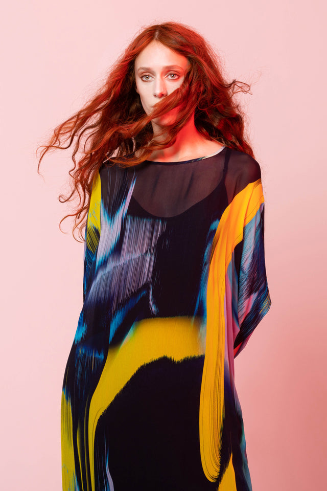 Exude Dress (Aurora Print)
