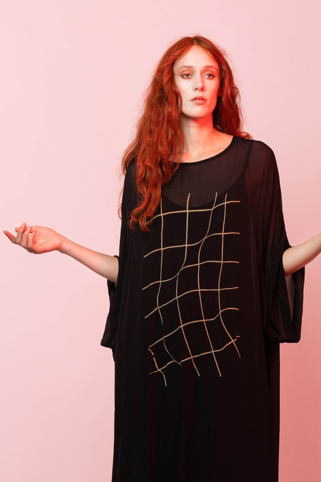 Exude Dress (Grid Print)